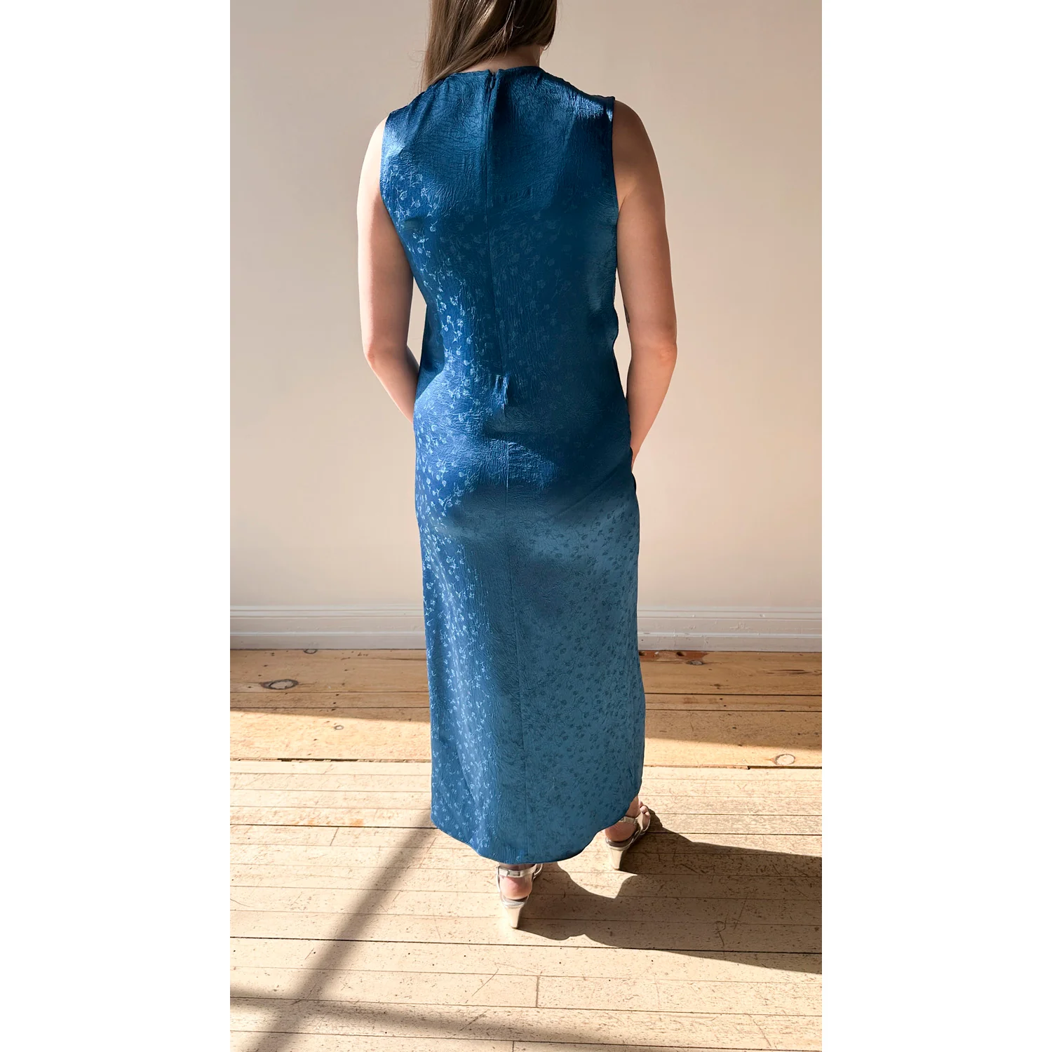 Nomia Gathered Front Dress in Deep Sea - Image 9