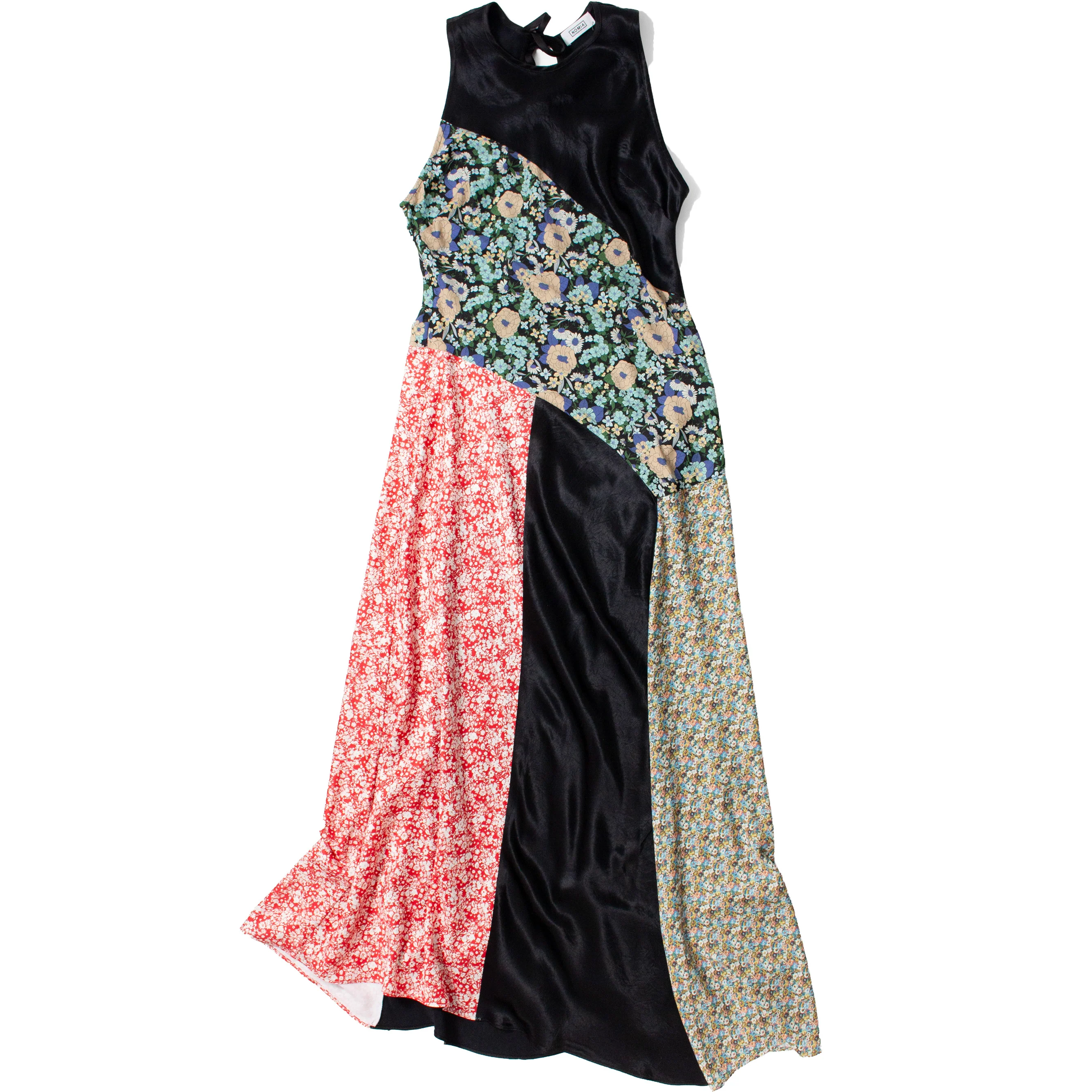 Nomia Combo Bias Maxi Dress in Black Multi - Image 2