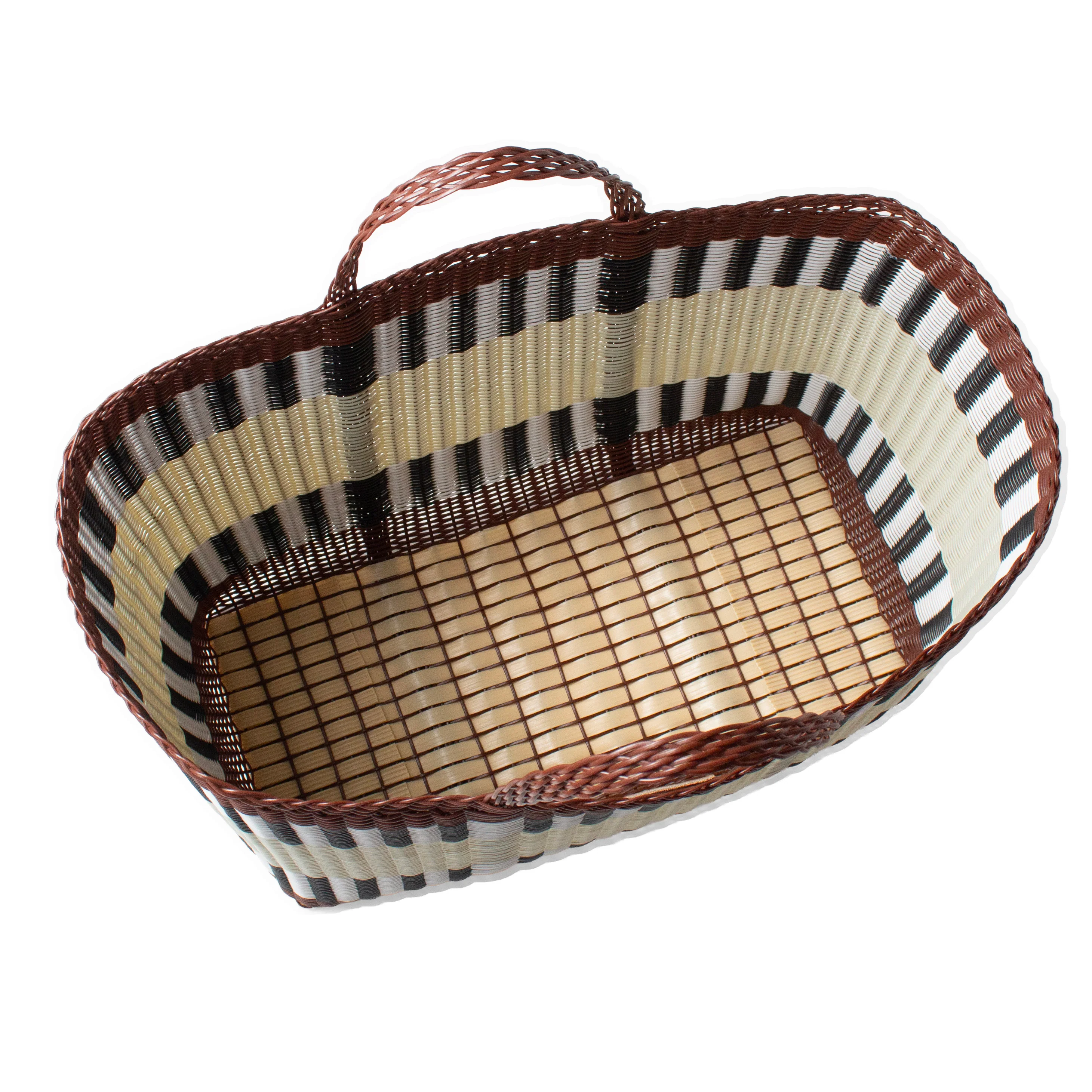 Palorosa Extra Large Mercado Tote in Chocolate + Palm - Image 2