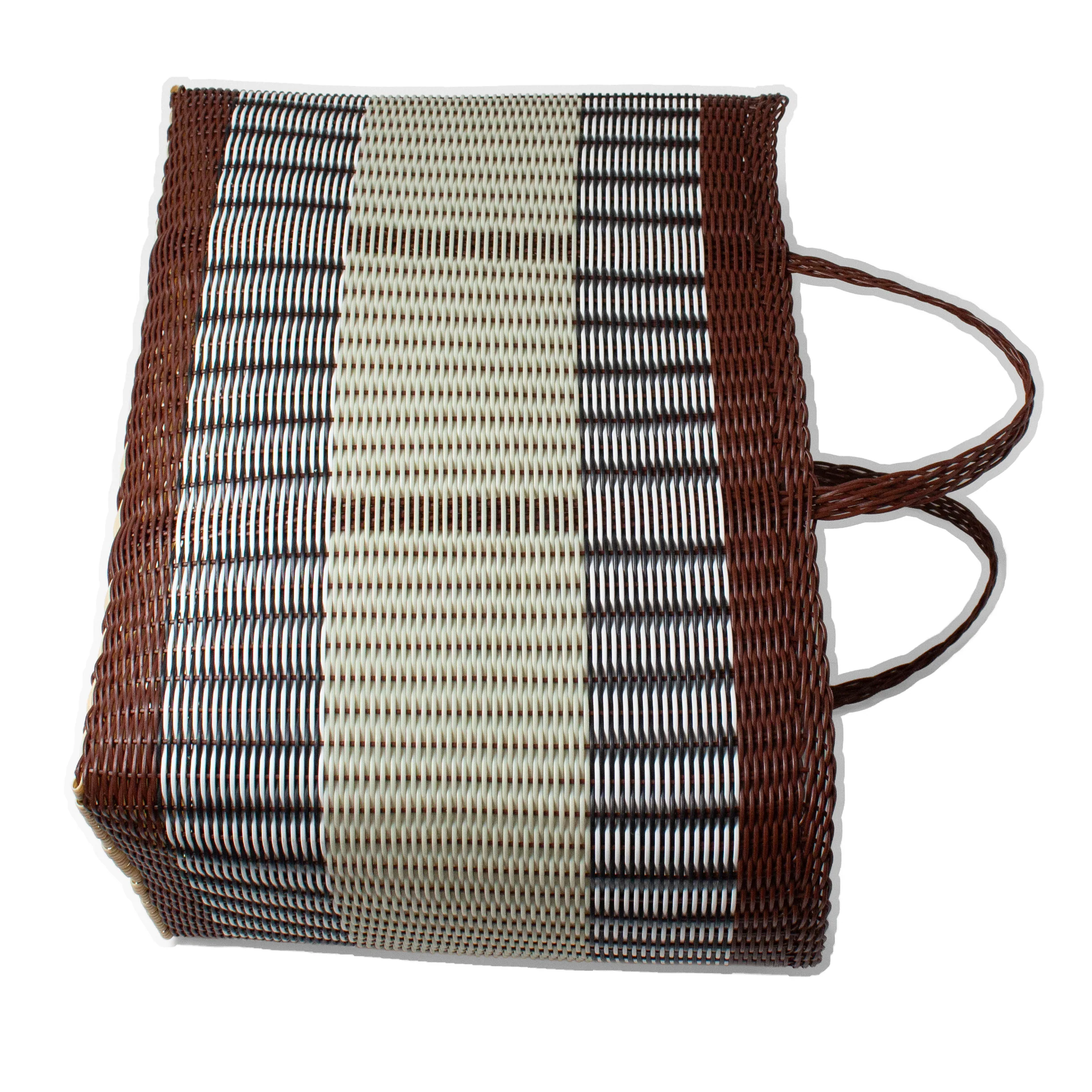 Palorosa Extra Large Mercado Tote in Chocolate + Palm - Image 3