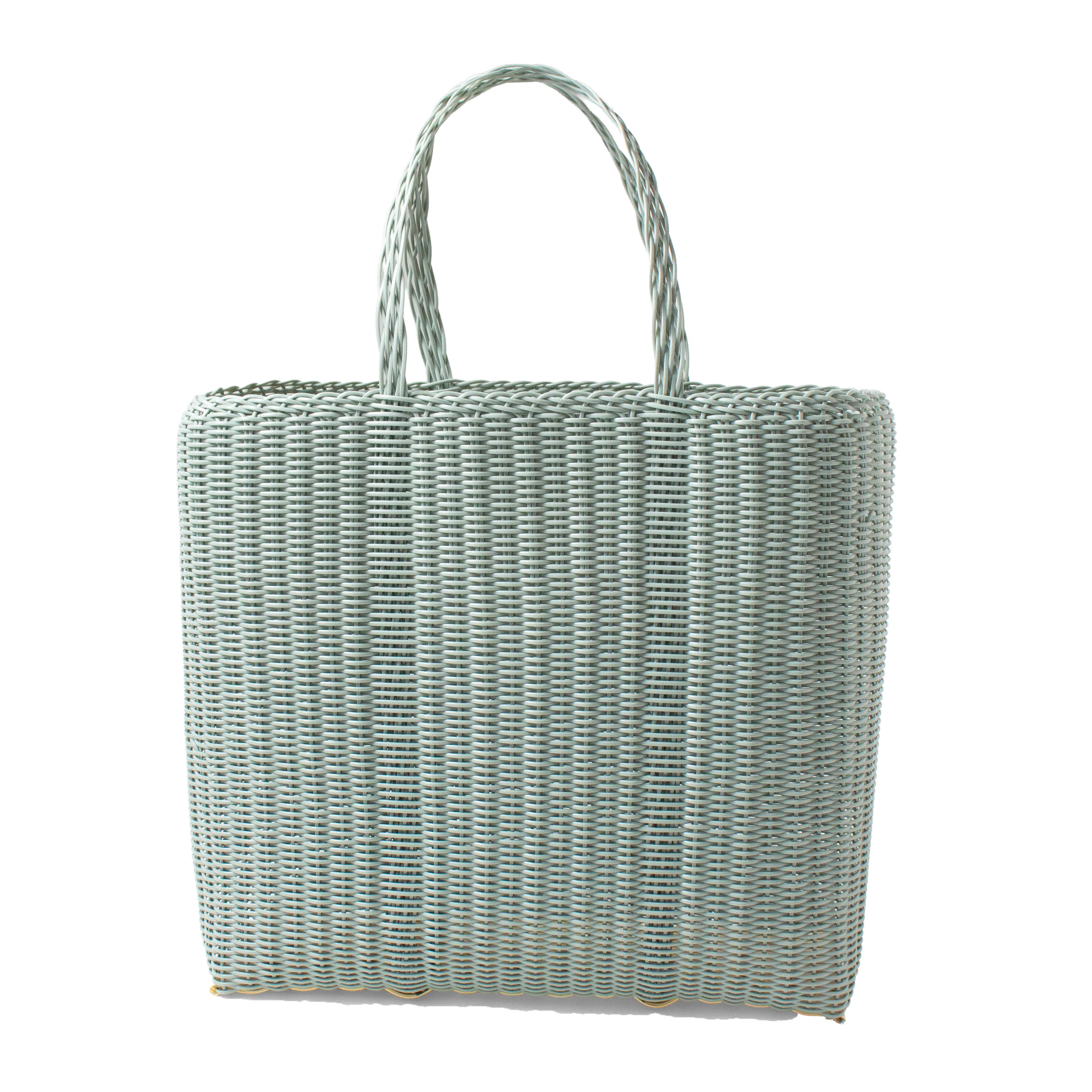 Palorosa Large Flat Basic Tote in Eucalyptus - Image 3