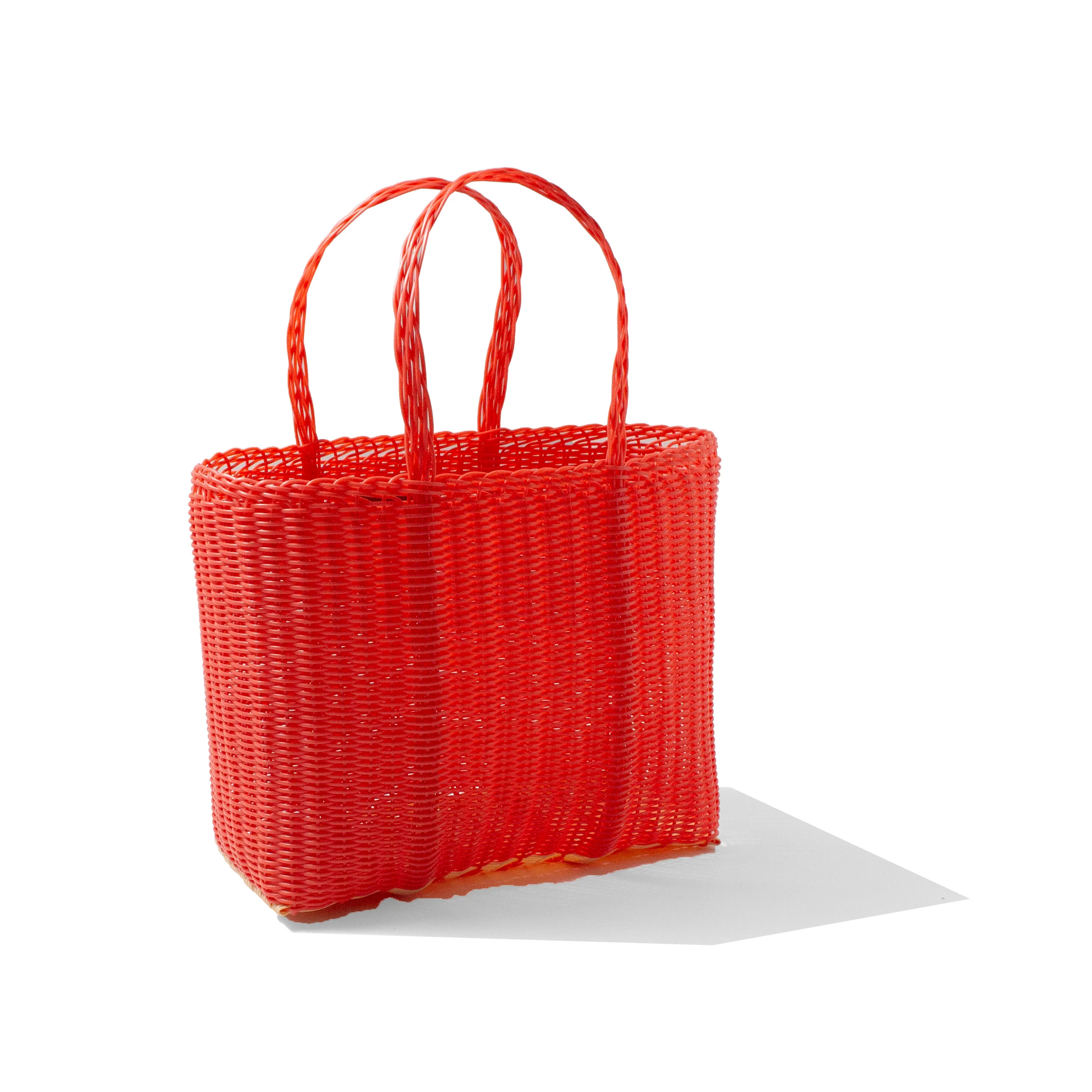 Palorosa Small Flat Basic Tote in Geranium