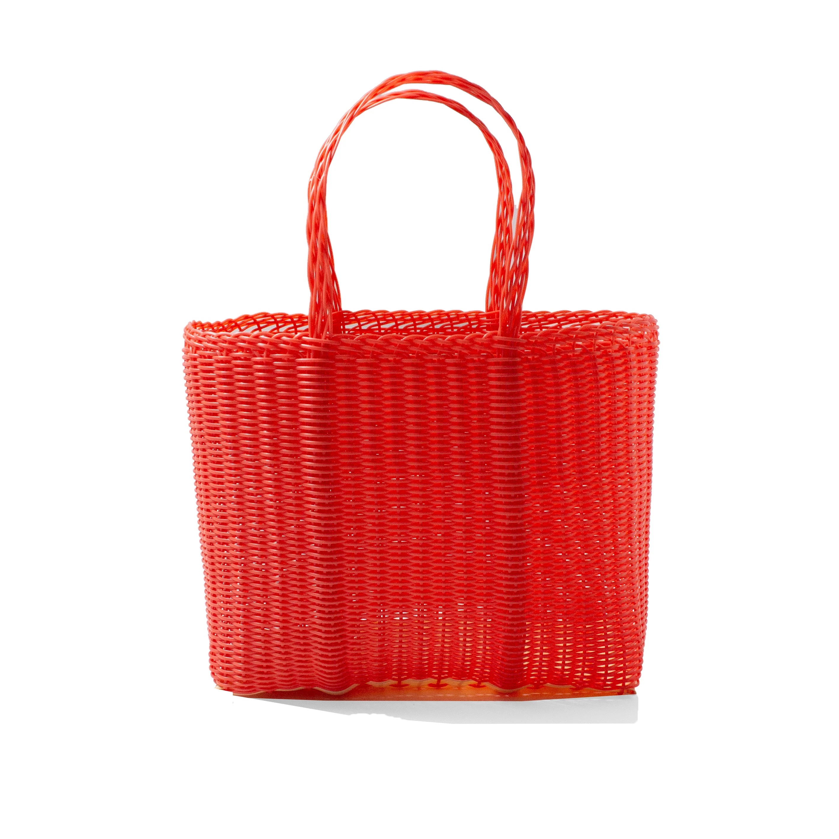 Palorosa Small Flat Basic Tote in Geranium - Image 3