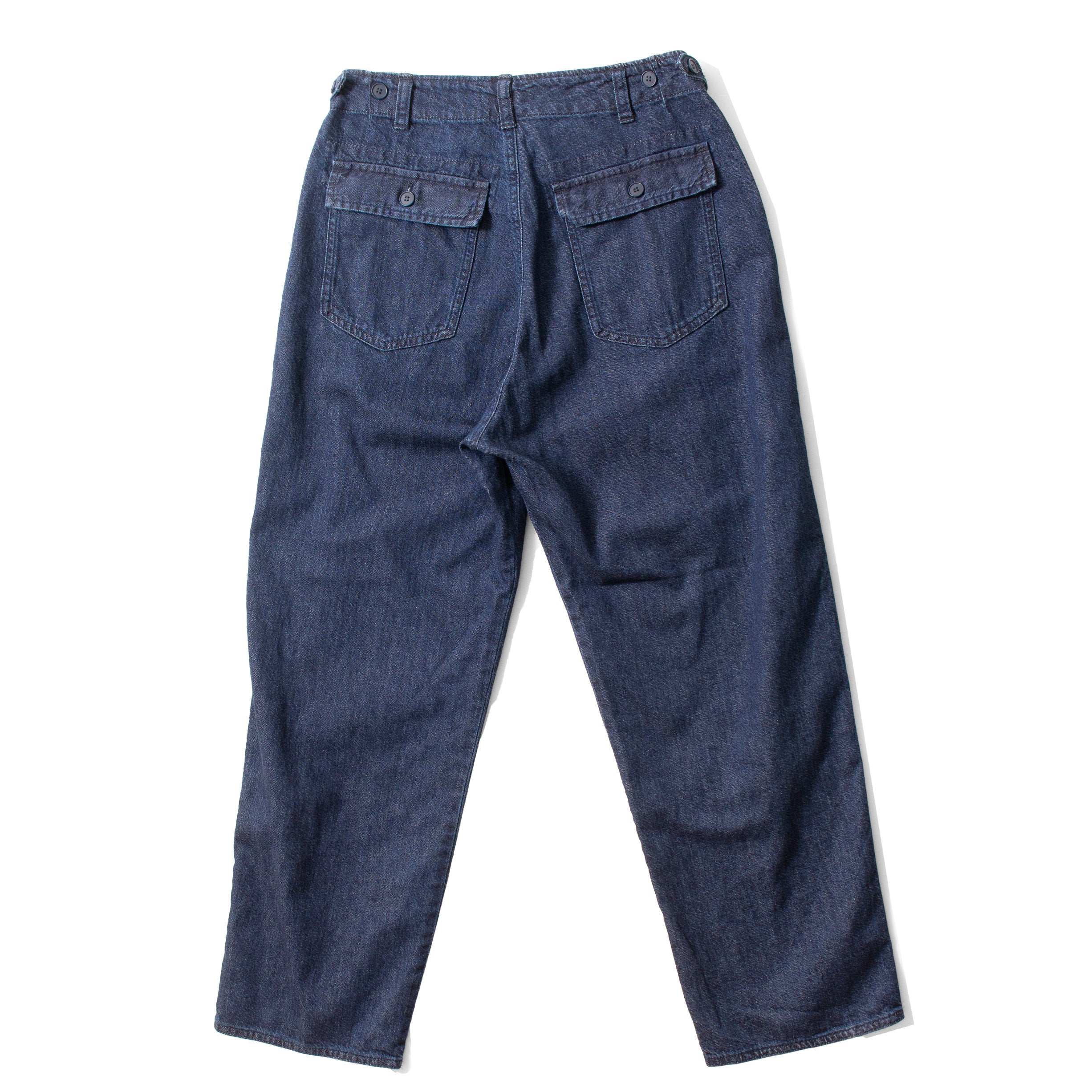 Pas de Calais 8oz Natural Denim Baker Pants in Indigo - Image 3