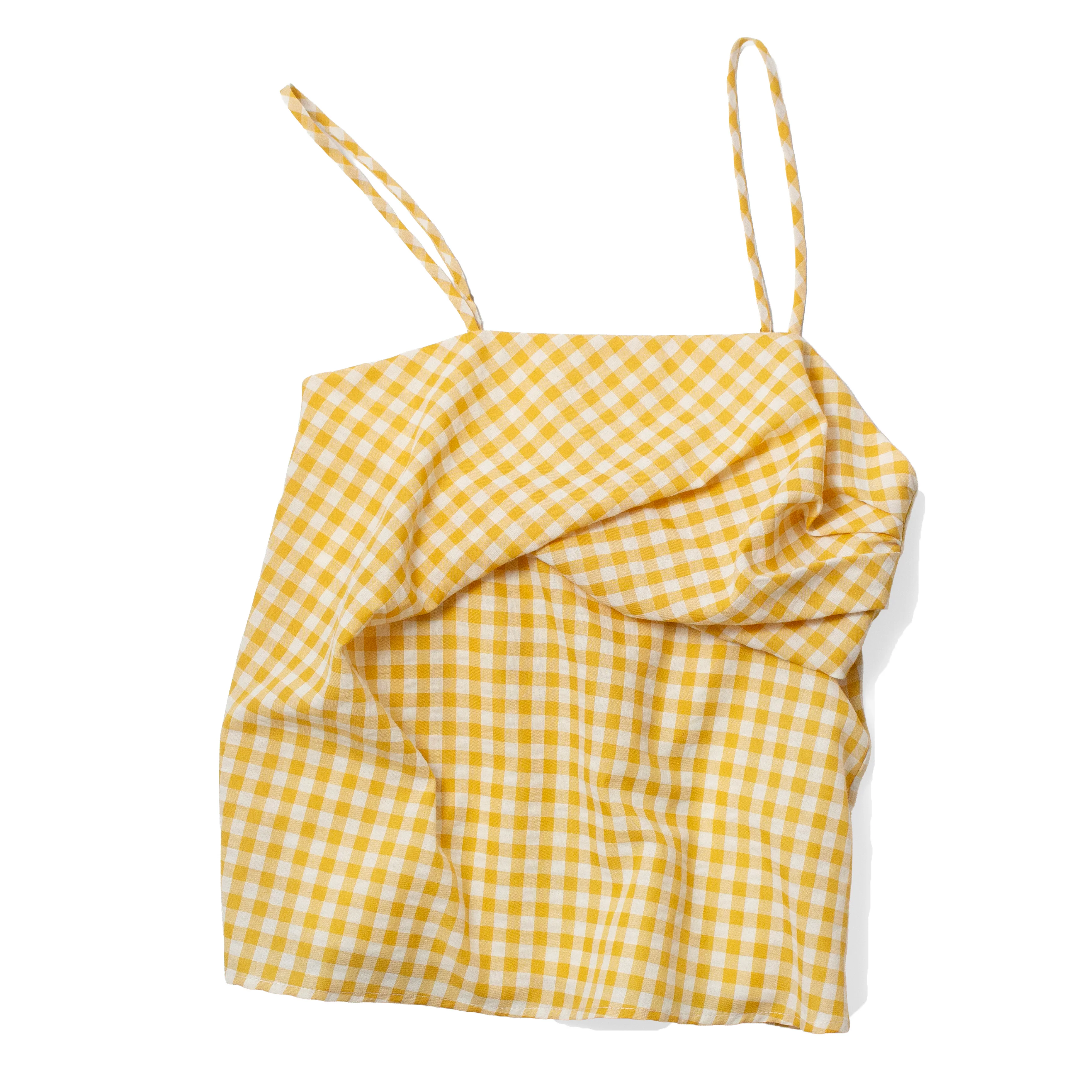 Proche Wave Draped Cami in Butter Yellow