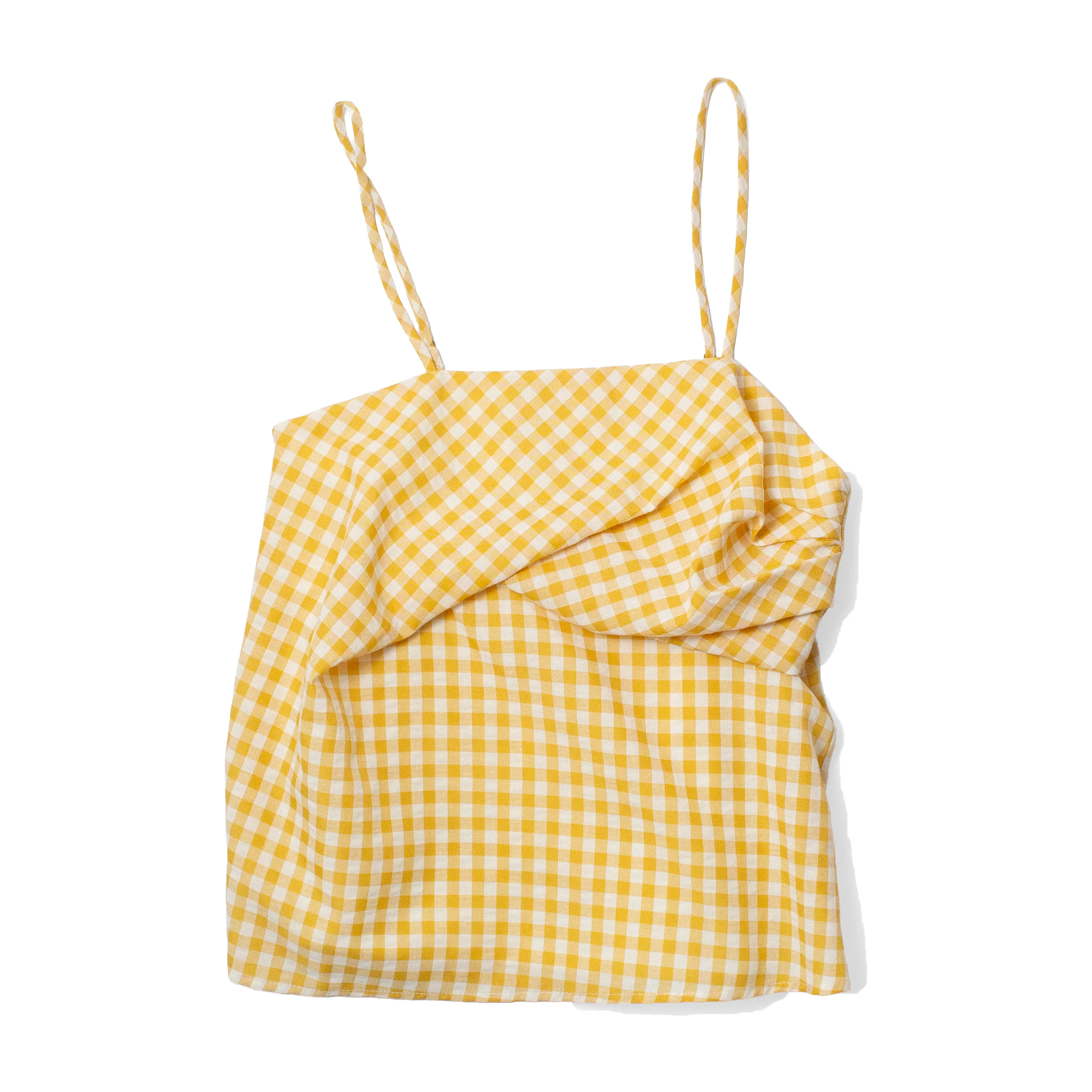 Proche Wave Draped Cami in Butter Yellow - Image 2