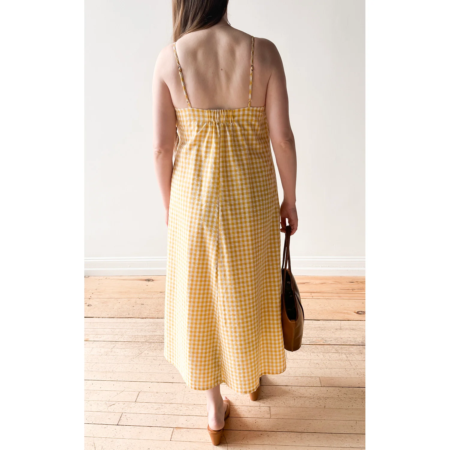 Proche Wave Draped Sheath Dress in Butter Yellow - Image 10