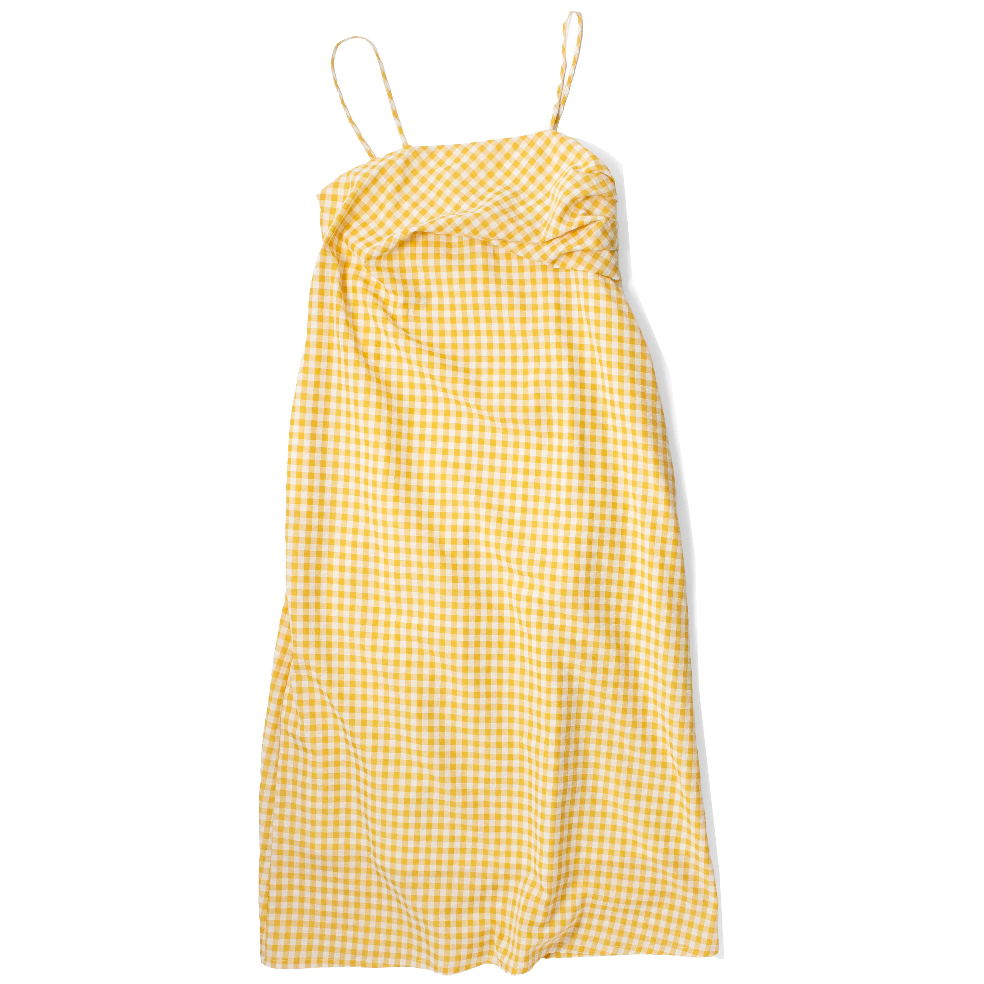 Proche Wave Draped Sheath Dress in Butter Yellow - Image 2