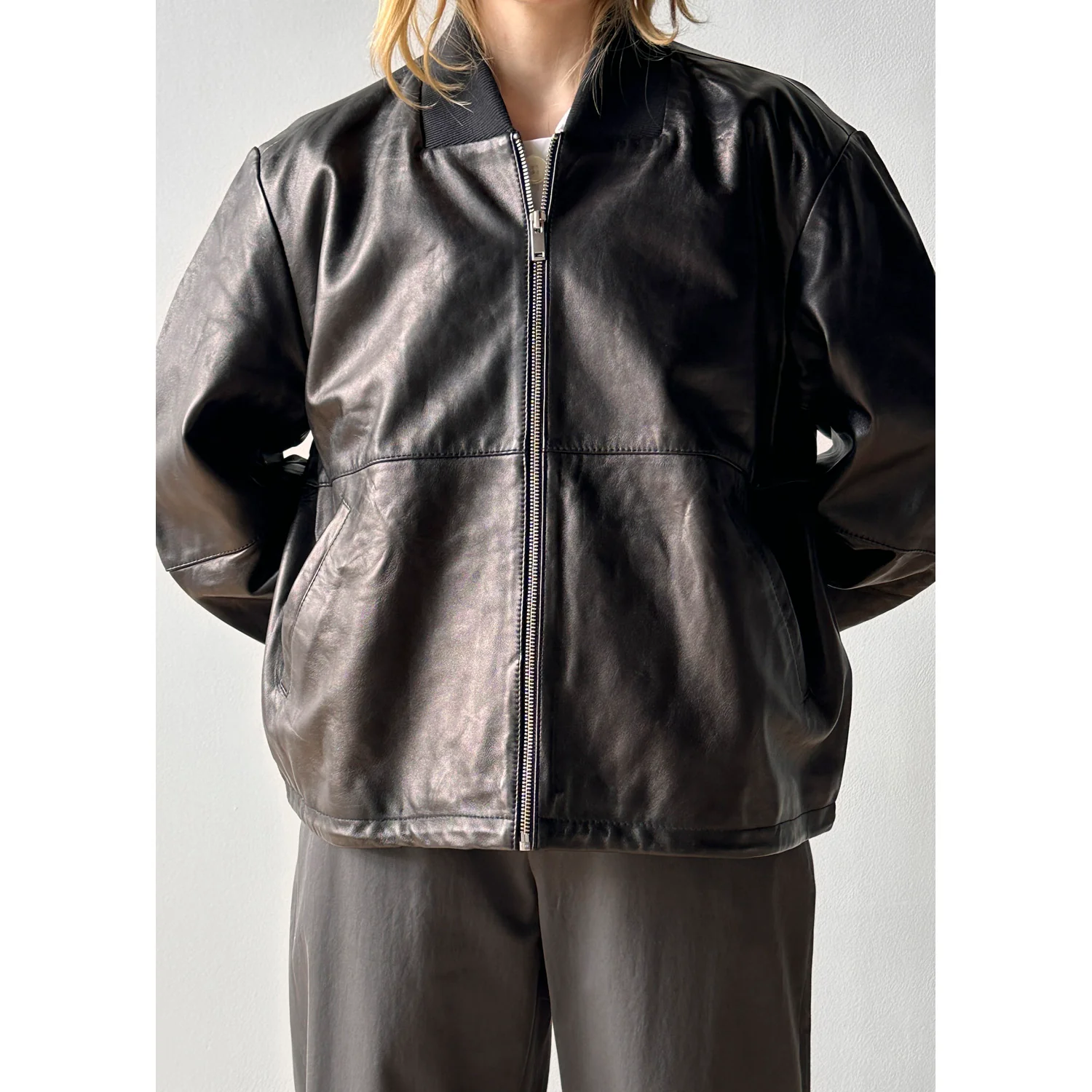 Rachel Comey Smoke Bomber in Black - Image 5