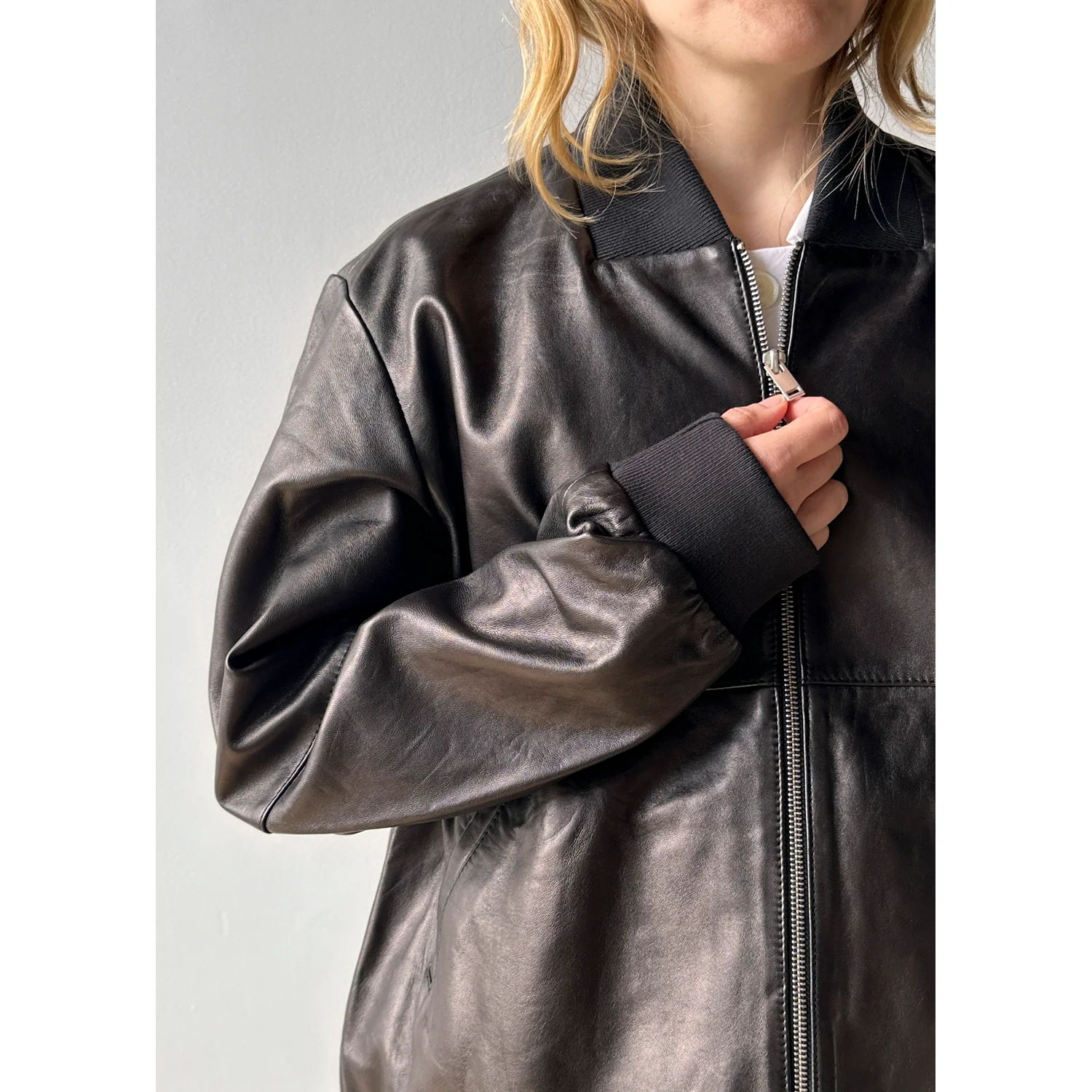 Rachel Comey Smoke Bomber in Black - Image 7