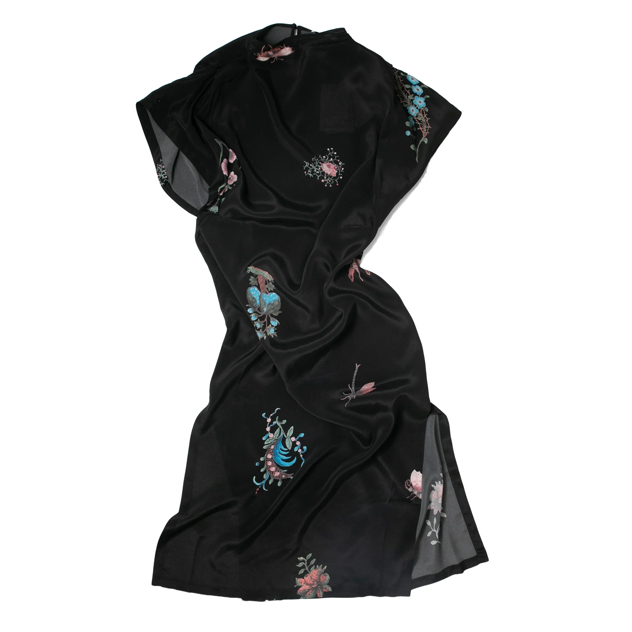 Rodebjer Amalfi Duchess Dress in Black Multi