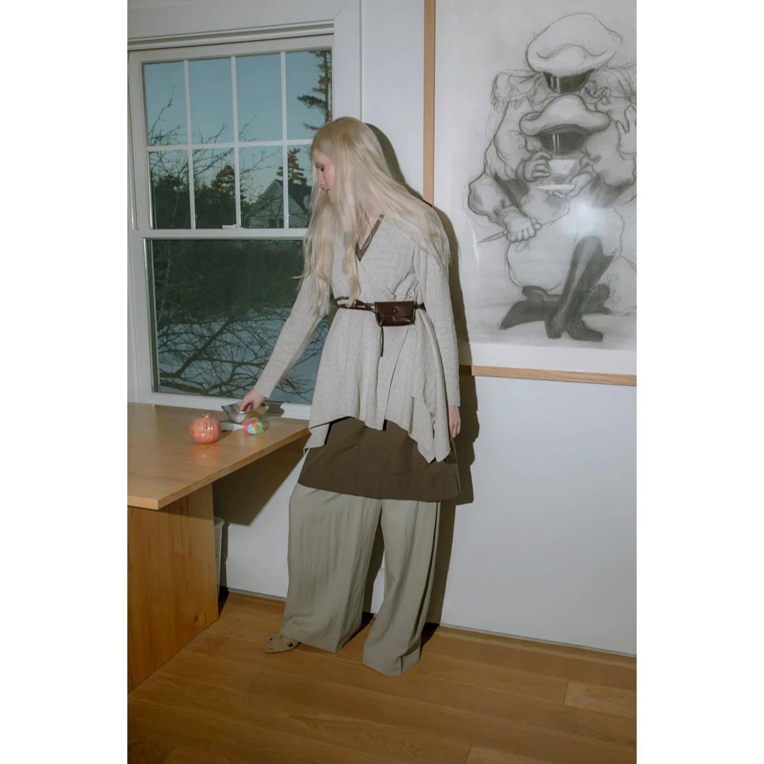 Lauren Manoogian Planes Cardigan in Flax - Image 5
