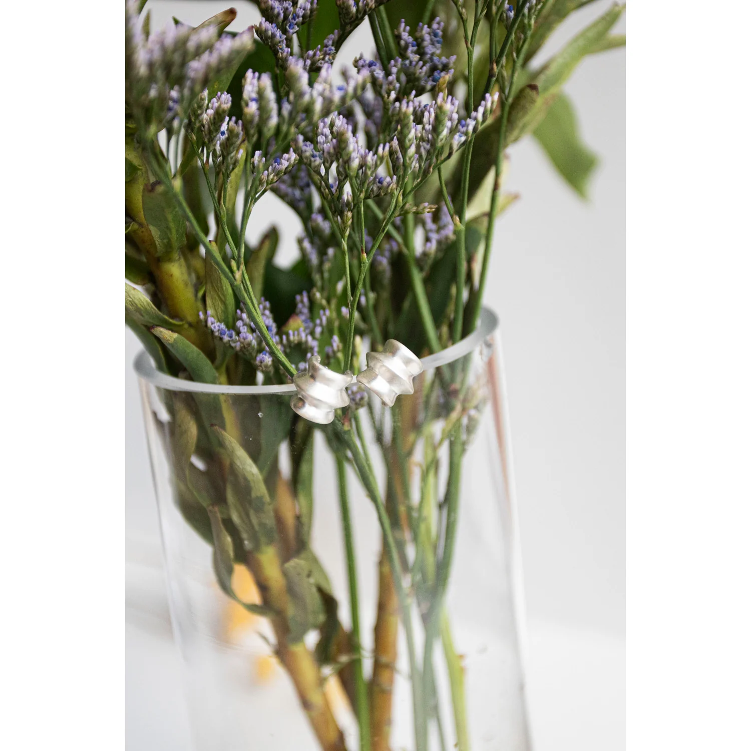 Sapir Bachar Vessel Huggies in Sterling Silver - Image 3