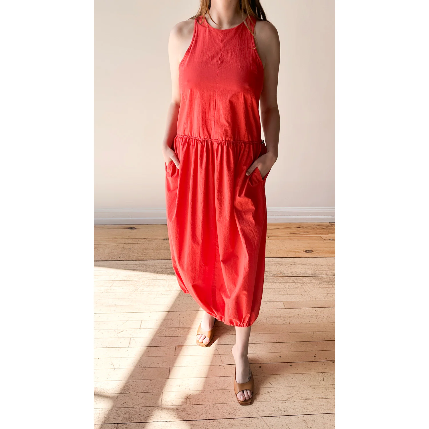 Sayaka Davis Balloon Tank Dress in Vermilion - Image 6