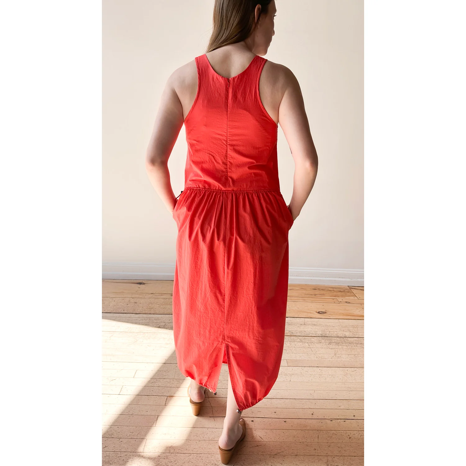 Sayaka Davis Balloon Tank Dress in Vermilion - Image 7