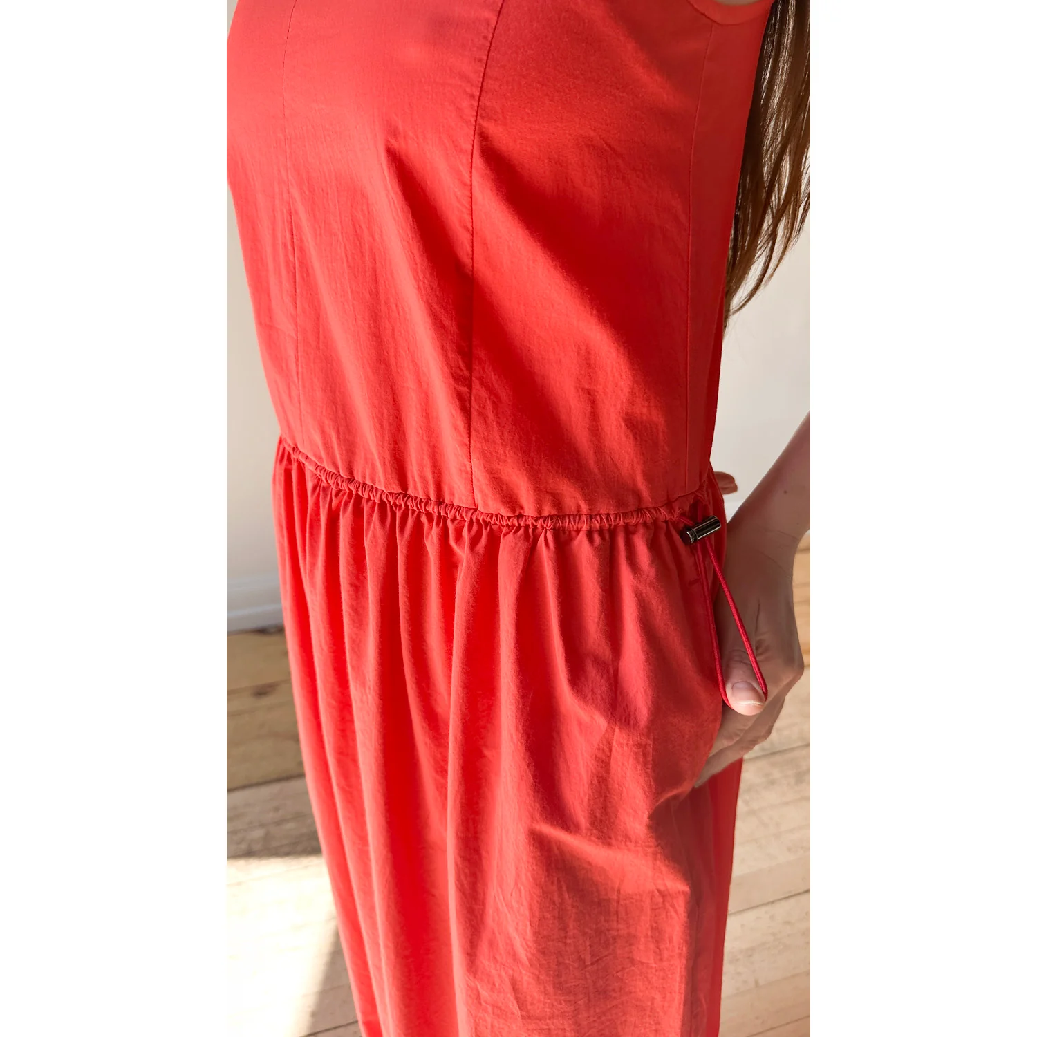 Sayaka Davis Balloon Tank Dress in Vermilion - Image 9