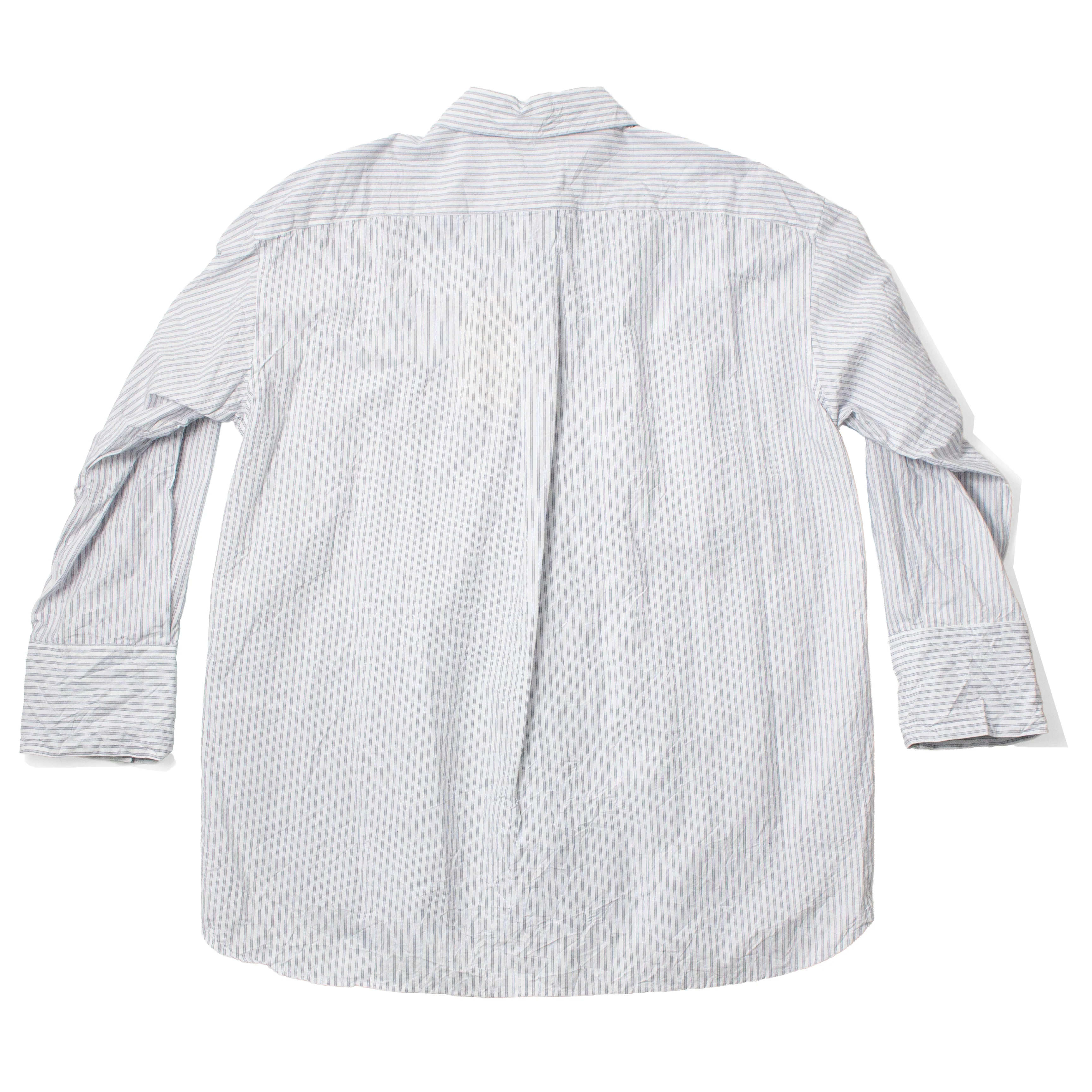 Sayaka Davis Crinkled Oversized Shirt in Stripes - Image 3