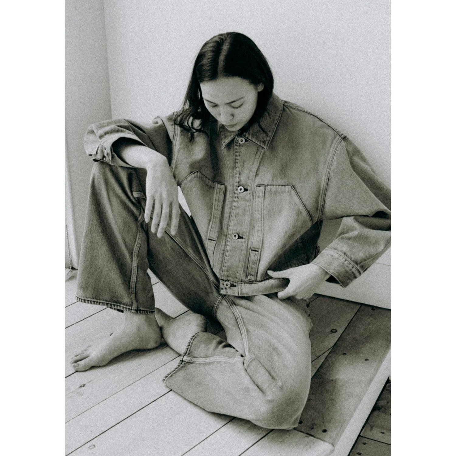 Sayaka Davis Cropped Jacket in Aqua - Image 7