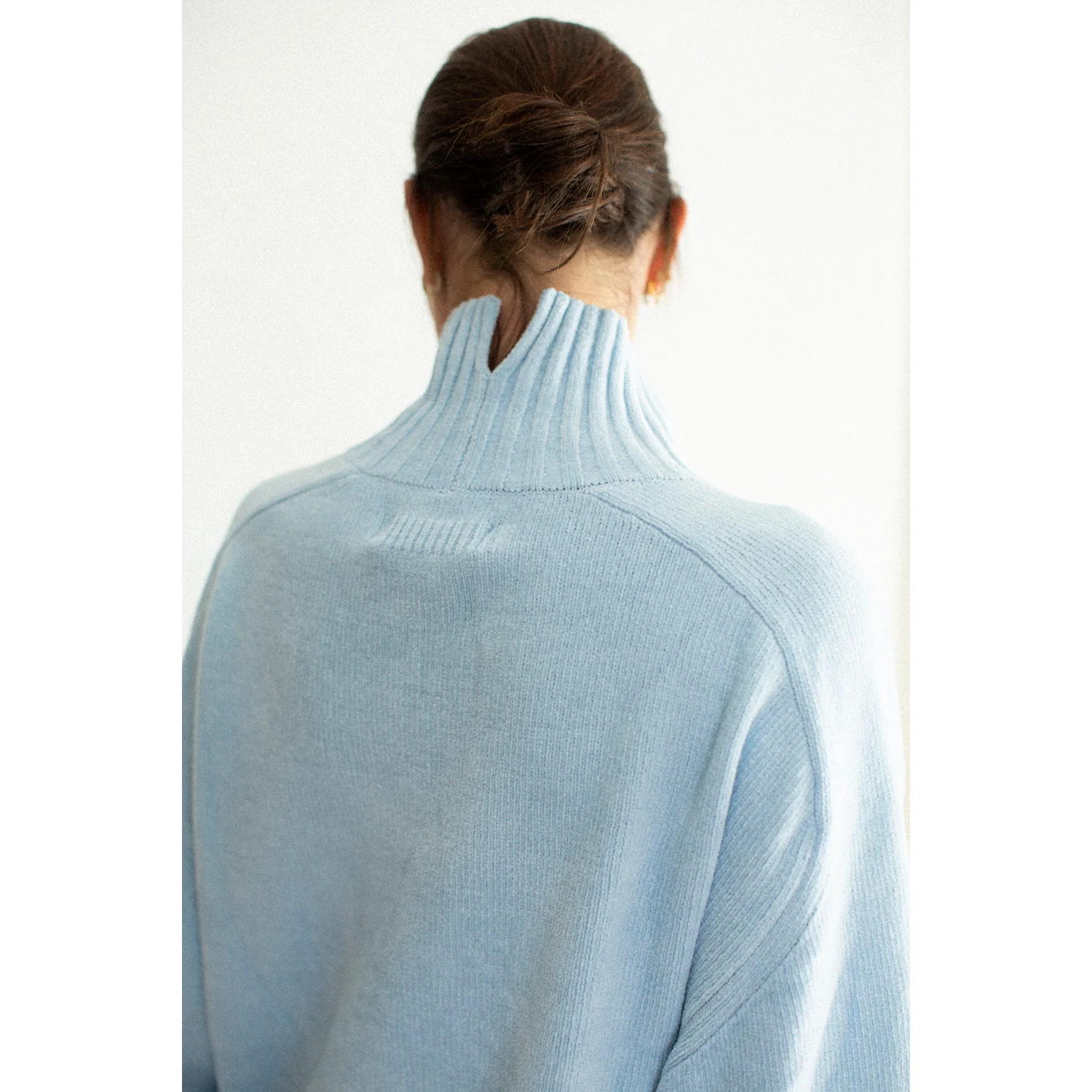 Sayaka Davis Highneck Sweater in Baby Blue - Image 4