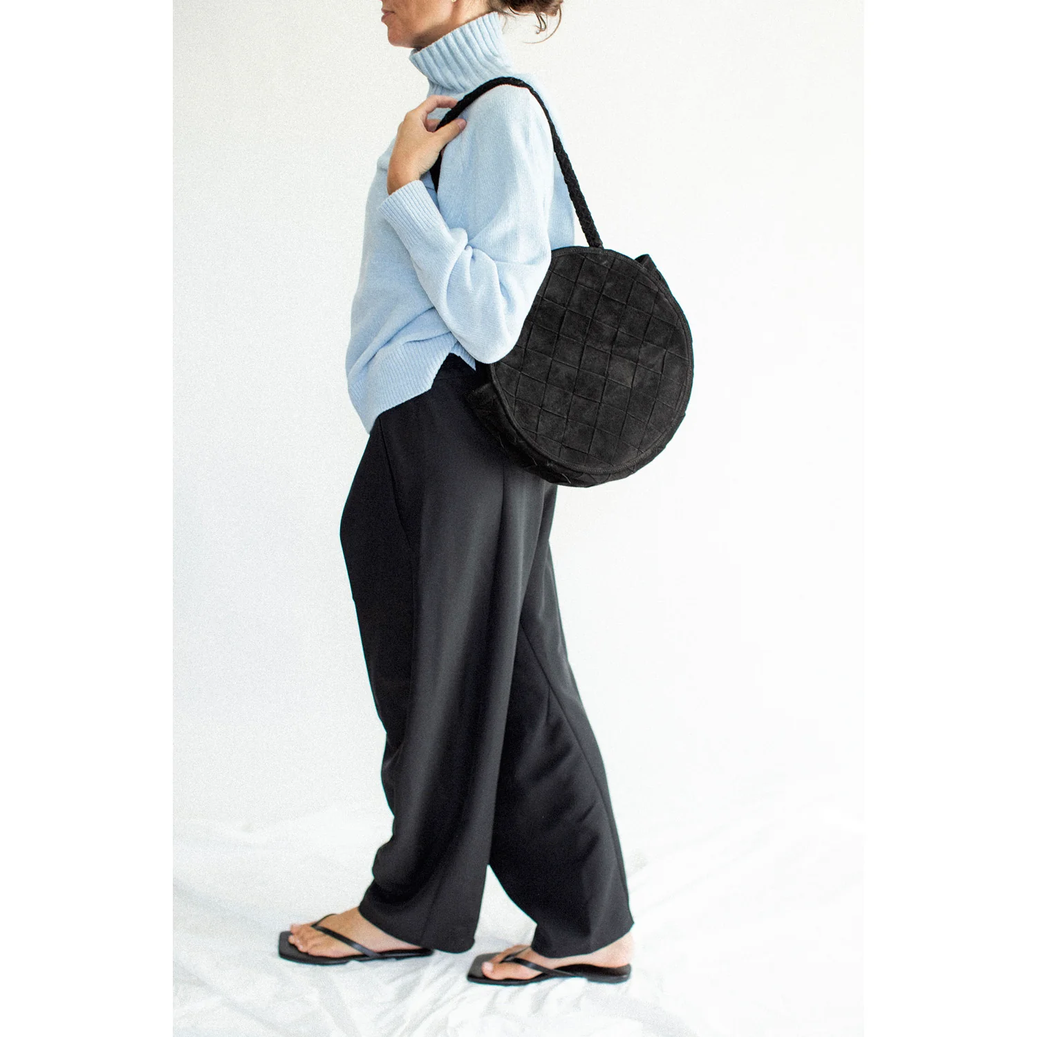 Sayaka Davis Highneck Sweater in Baby Blue - Image 7