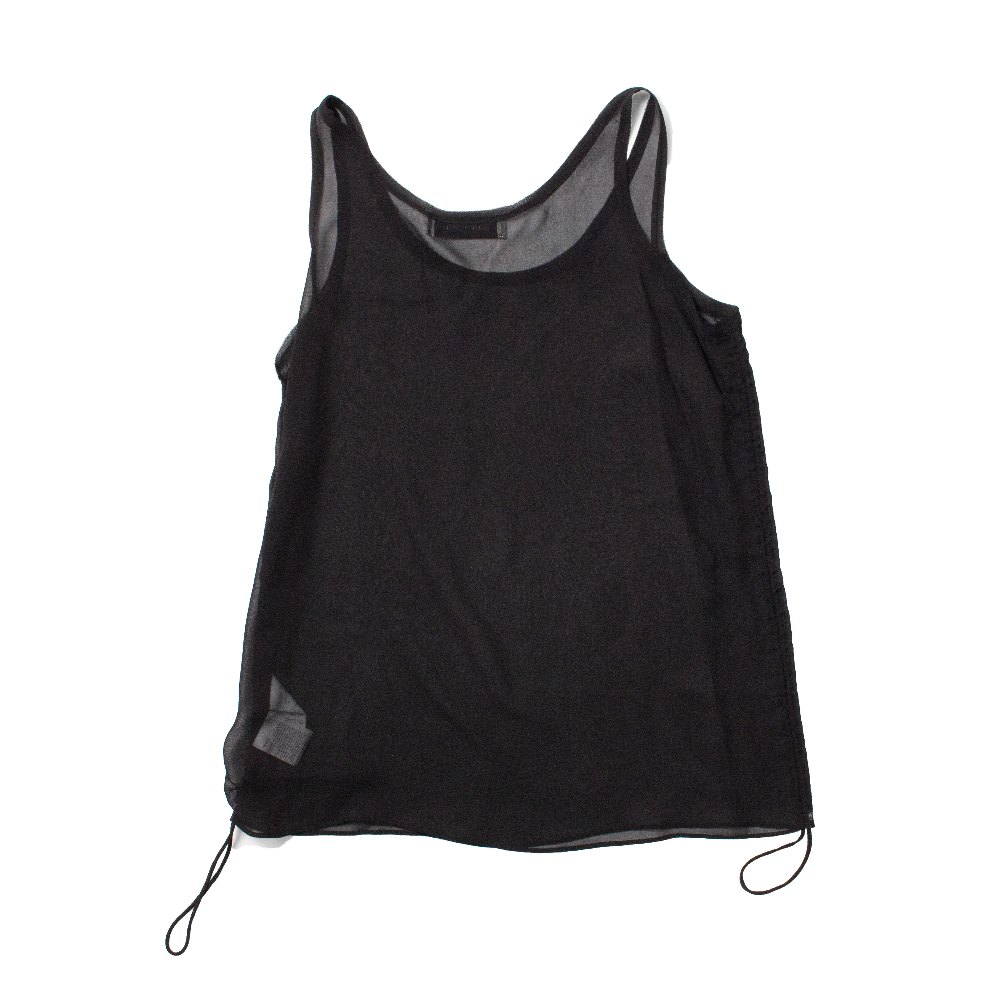 Sayaka Davis Sheer Silk Tank in Black - Image 3