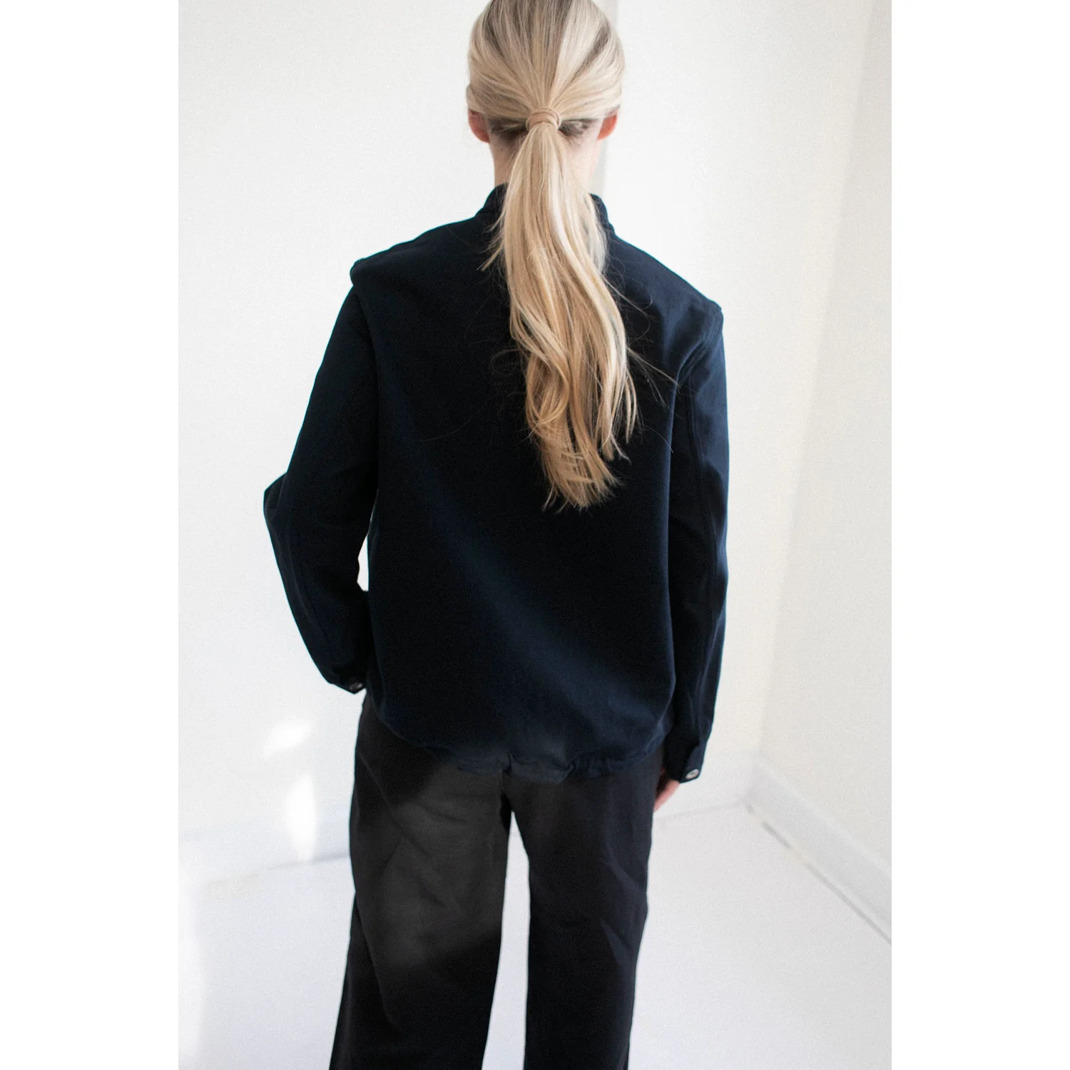 Studio Nicholson Baye Shirt in Indigo - Image 6
