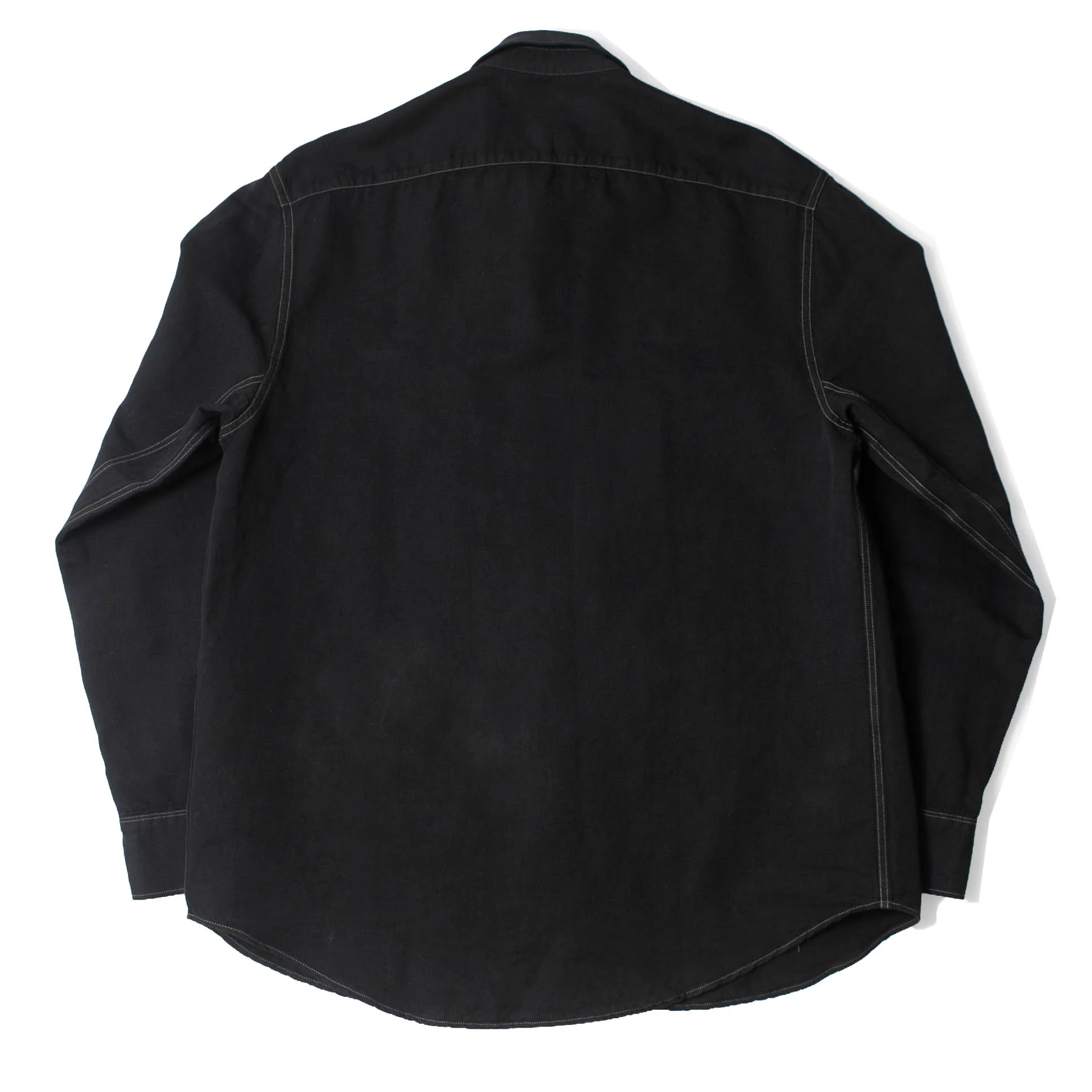 Studio Nicholson Louro Shirt in Black Grape - Image 3