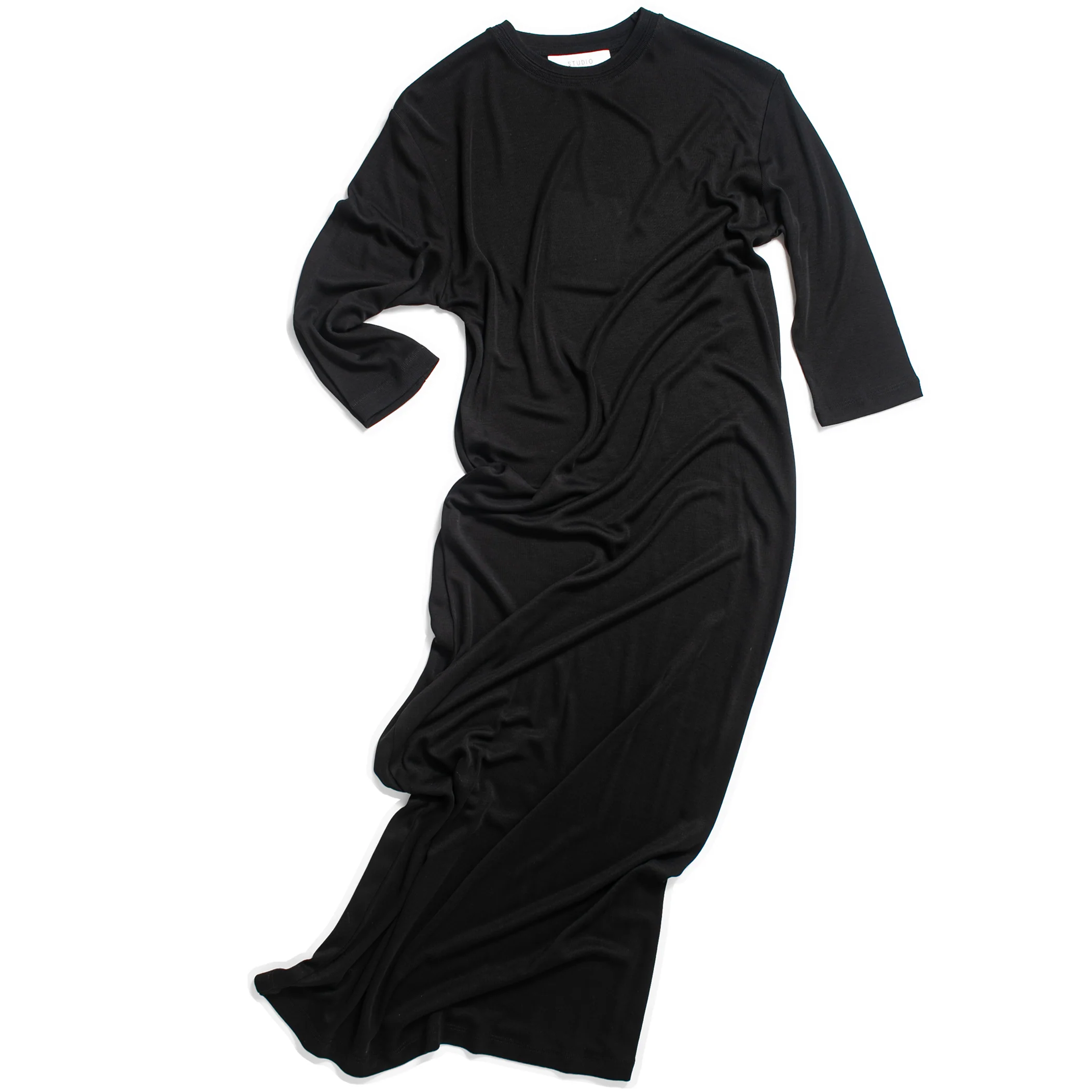 Studio Nicholson Milner T-Shirt Dress in Black