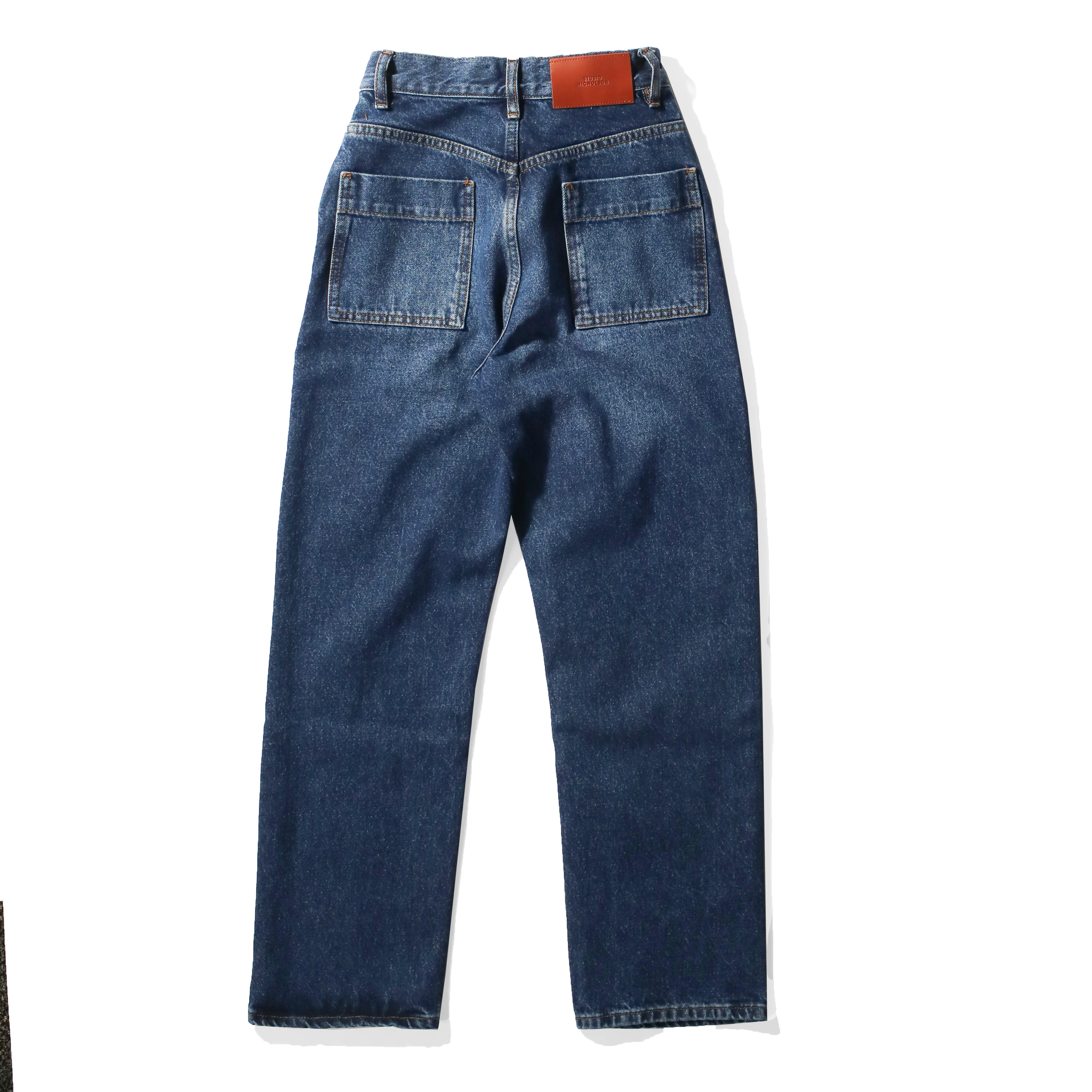Studio Nicholson Ruthe Jeans in Worn Wash Indigo - Image 3