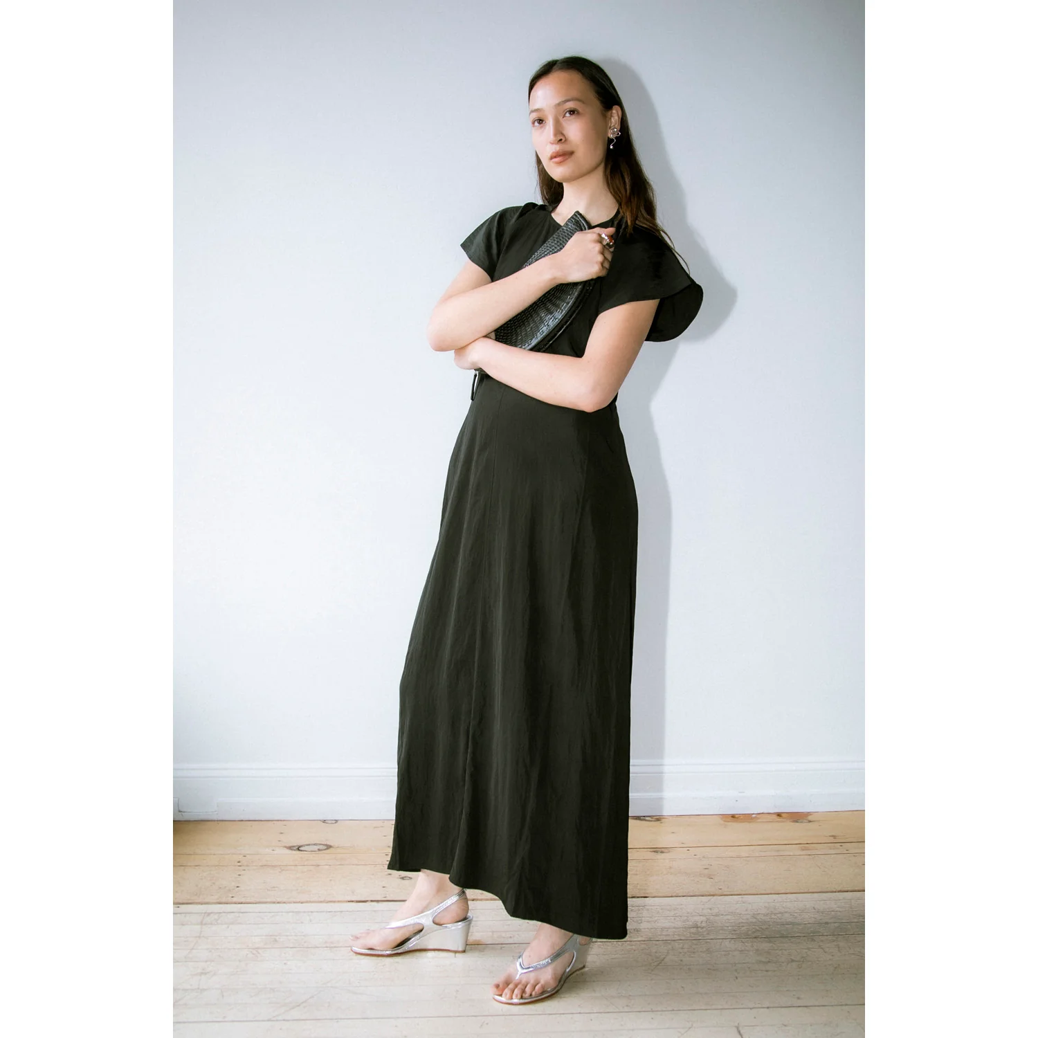 Studio Nicholson Surat Dress in Black - Image 4