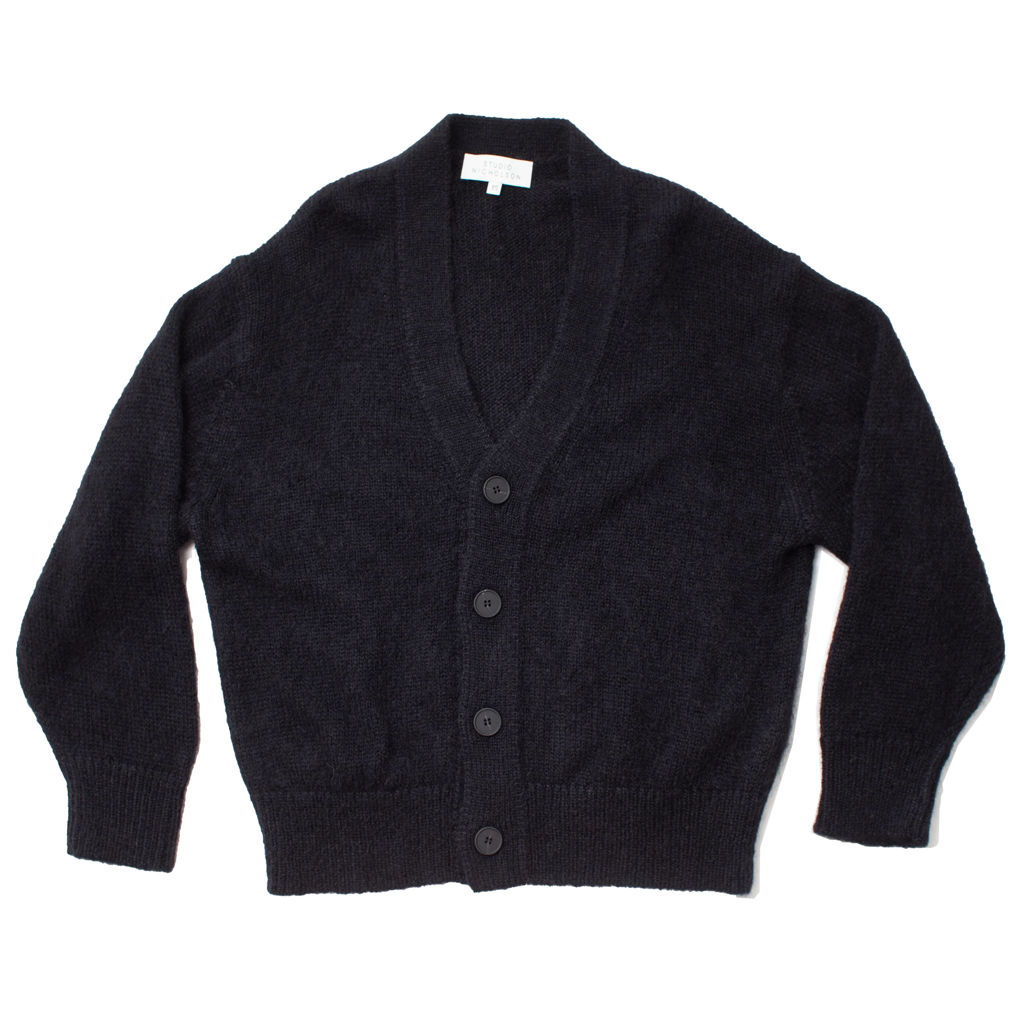 Studio Nicholson Trey Cardigan in Black - Image 2