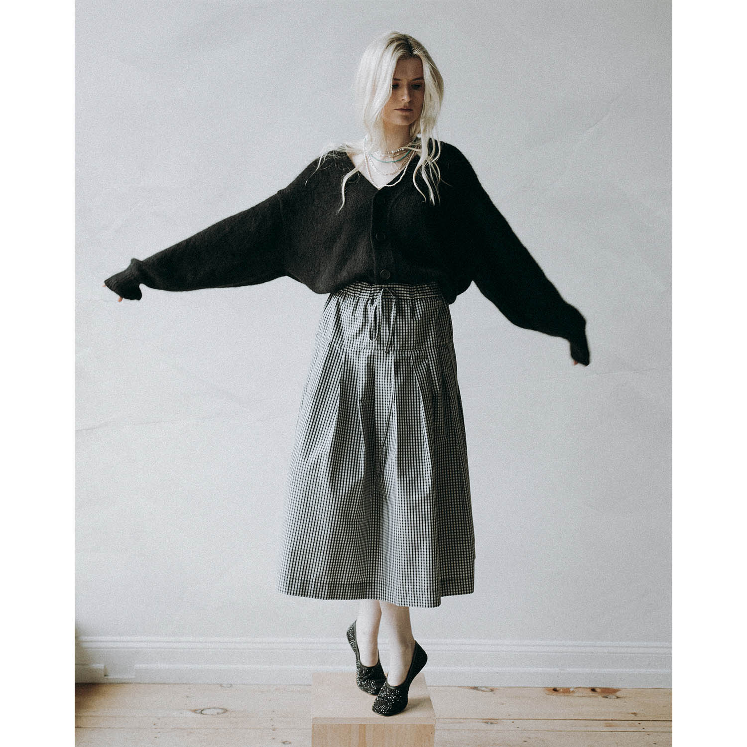 Studio Nicholson Trey Cardigan in Black - Image 4