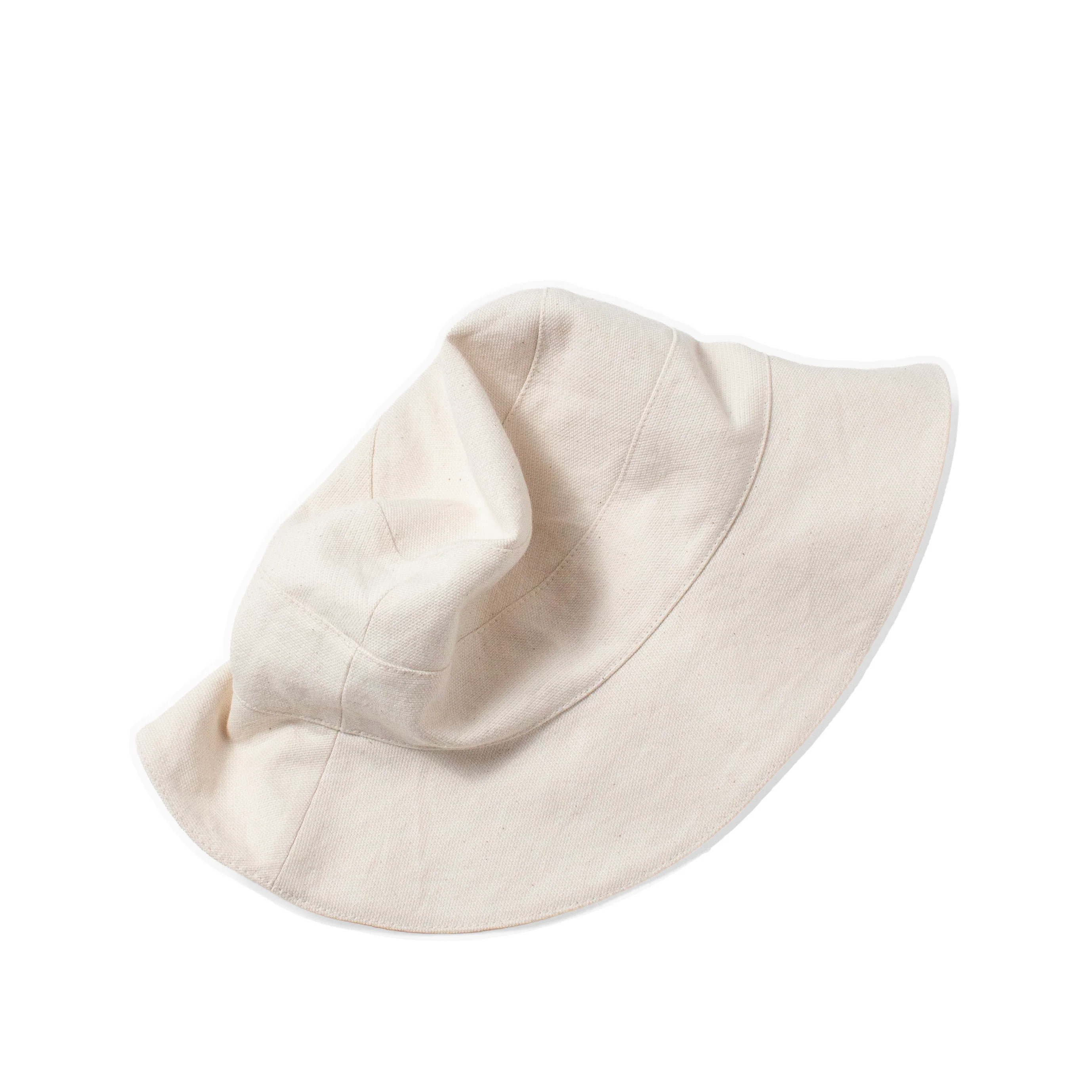 Tsuyumi Minimal Mid-Brim Hat in Natural