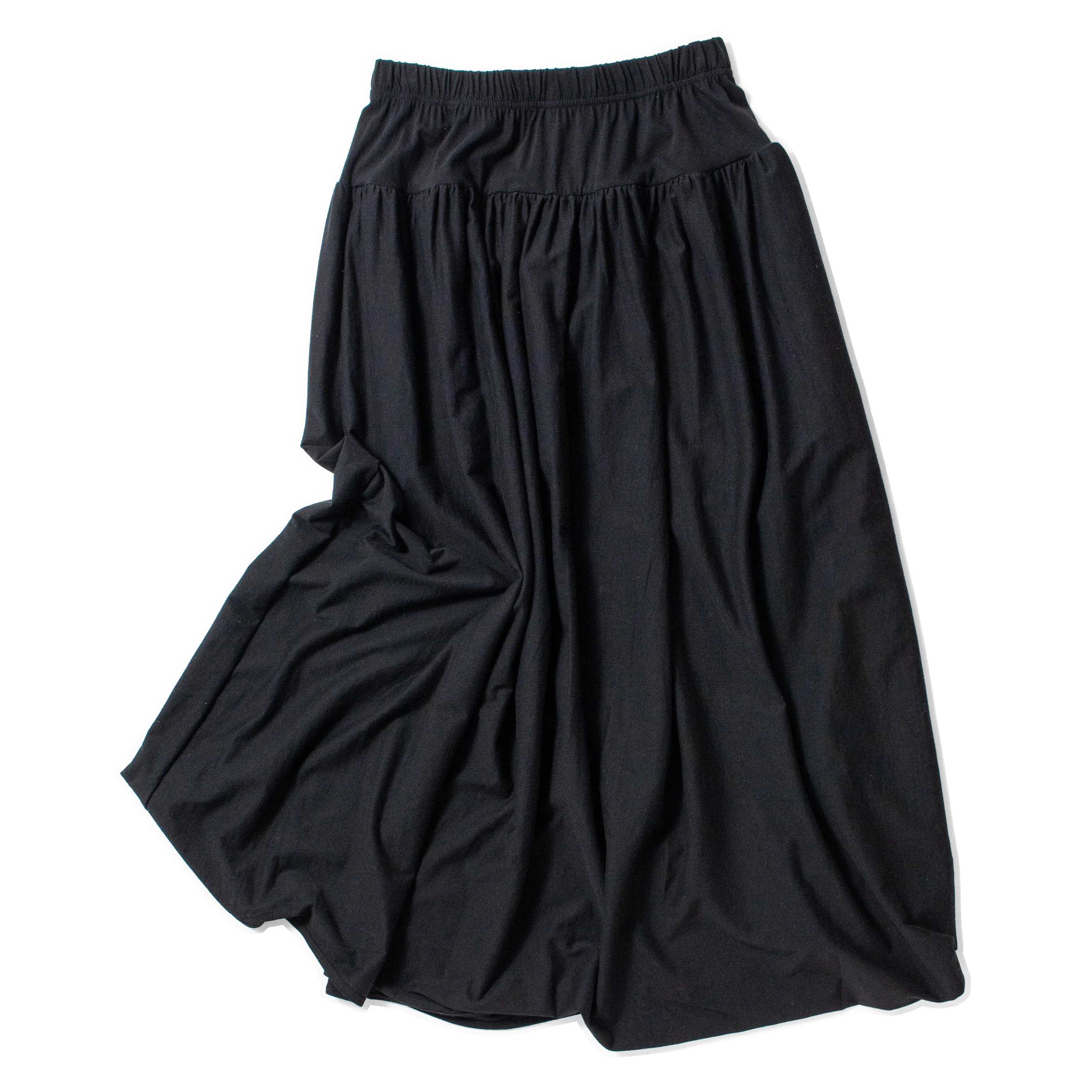 Tsuyumi Petticoat Long Skirt in Black
